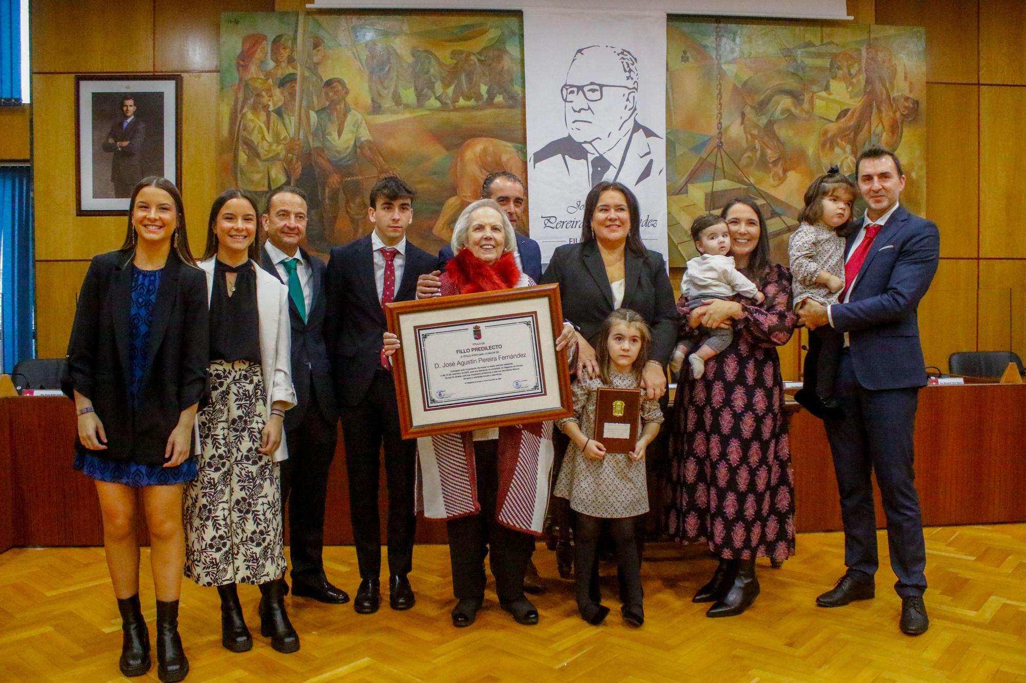 Agustín Pereira Fernández ya es hijo predilecto de Vilagarcía