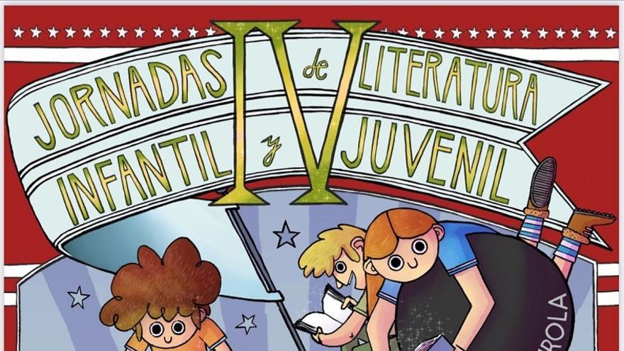 Detalle del cartel de las IV Jornadas de Literatura Infantil y Juvenil