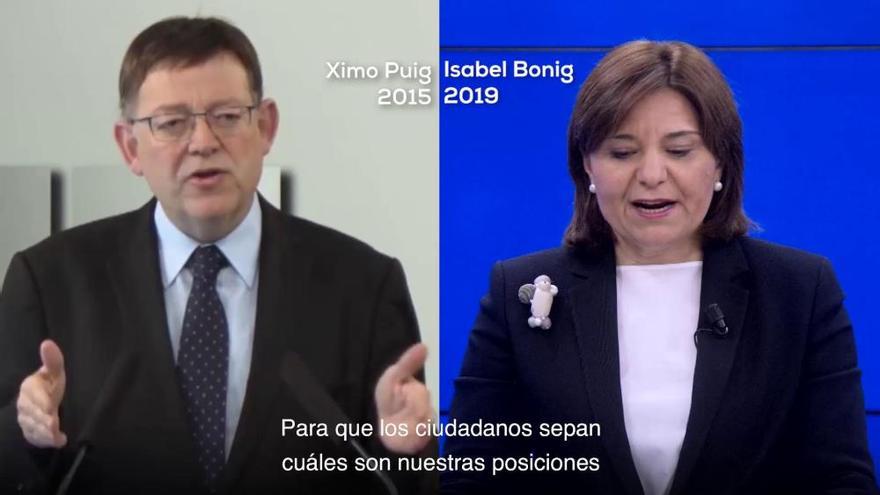 Isabel Bonig vuelve a pedir un debate a Ximo Puig