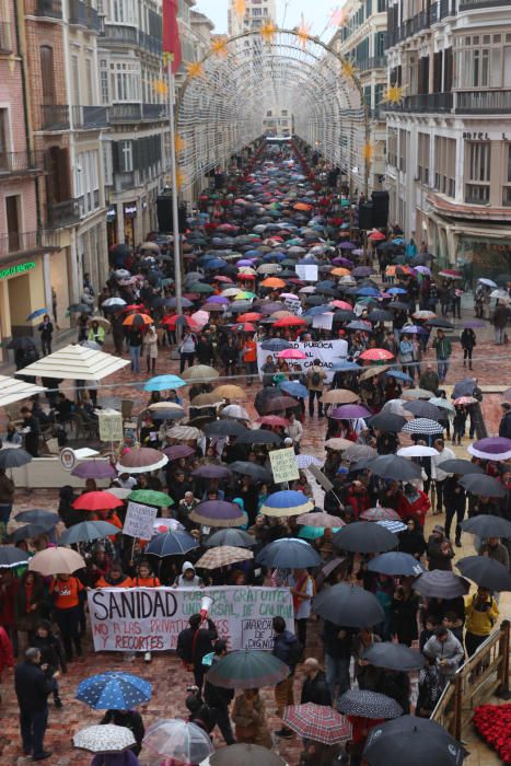 Marcha por la sanidad pública en Málaga