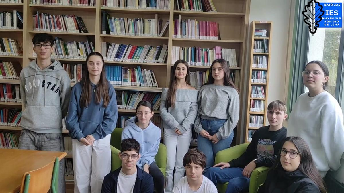 Estudantes de 3º da ESO que desenvolveron o proxecto gañador