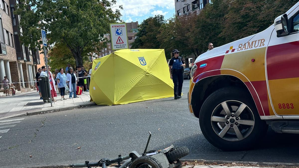 Accidente de patinete eléctrico.