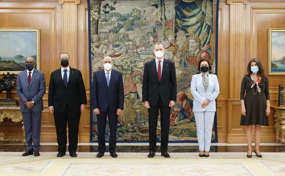 El rey Felipe VI recibe al presidente de Mauritania Mohamed Ould Ghazouani