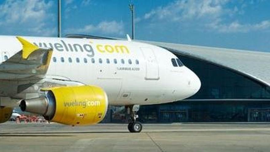 Un avión de la flota de Vueling.