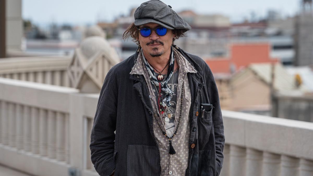 Johnny Depp  en el estreno de 'El fotografo de Minamata' durante el Barcelona Film Festival 2021