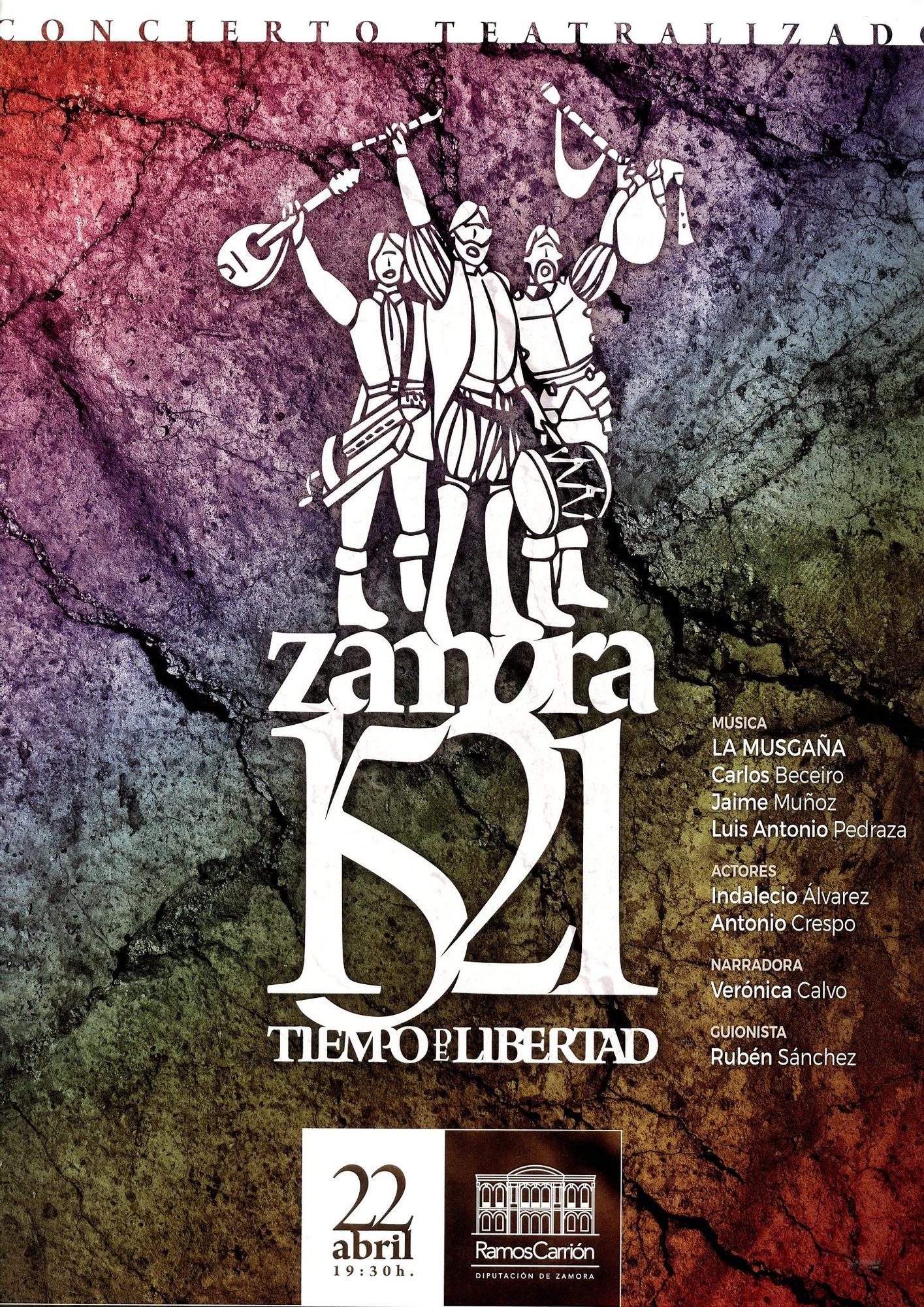 Cartel promocional del espectáculo “Zamora 1521. Tiempo de Libertad”.
