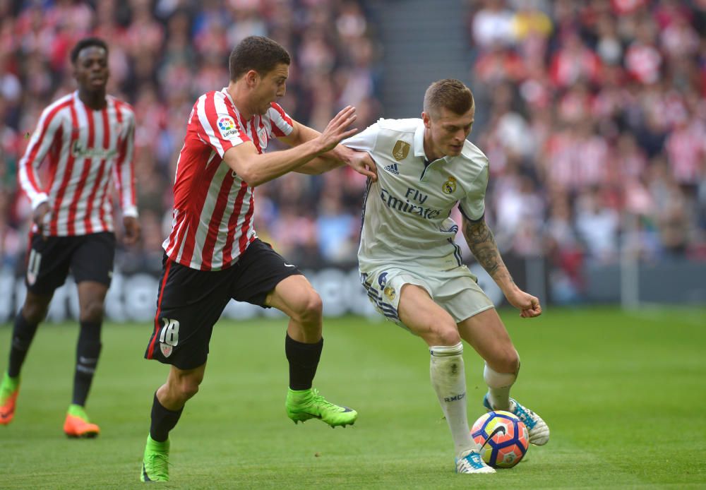 Las mejores imágenes del partido entre el Athletic y el Real Madrid en San Mamés.