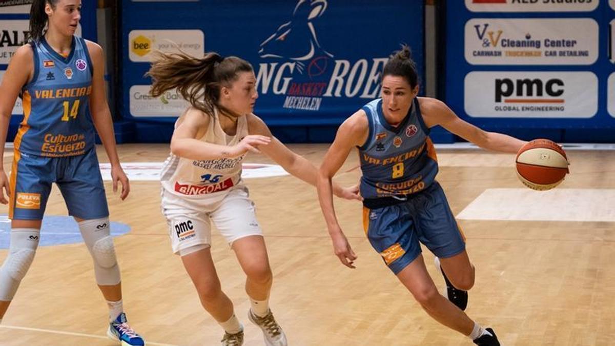 Rebecca Allen, en el primer partido de la Eurocup Women en Bélgica