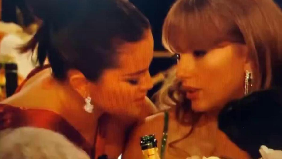 Selena Gomez y Taylor Swift en los Globos de Oro 2024