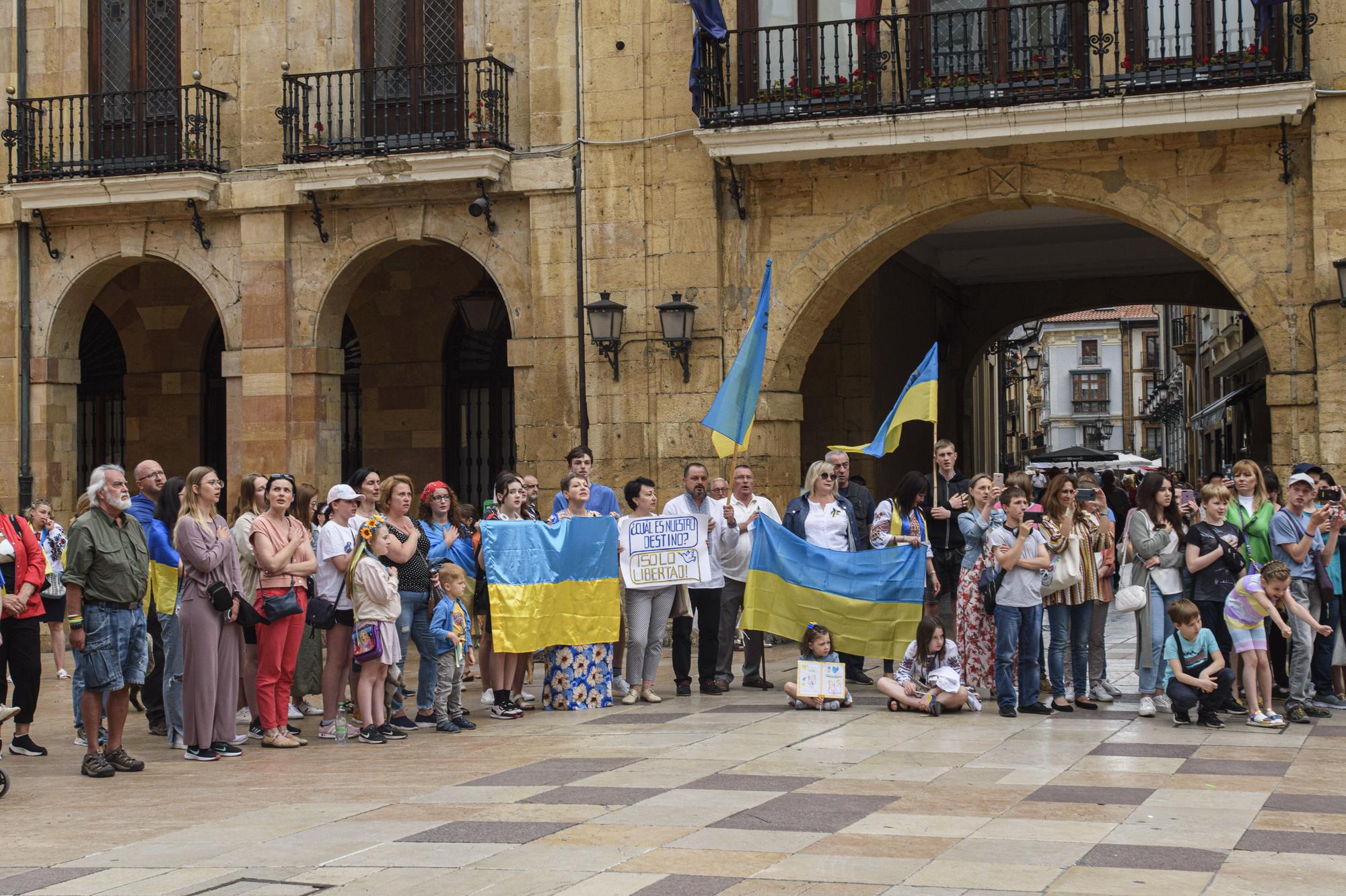 Así fue la concentración por la paz en Ucrania