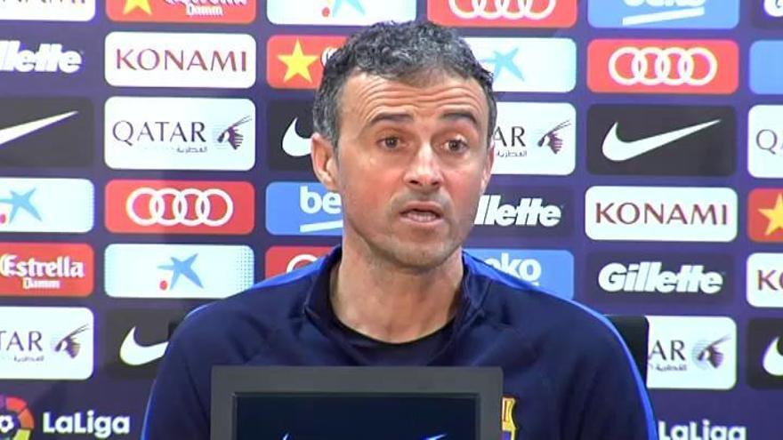 Luis Enrique: "Las críticas me afectan cero"