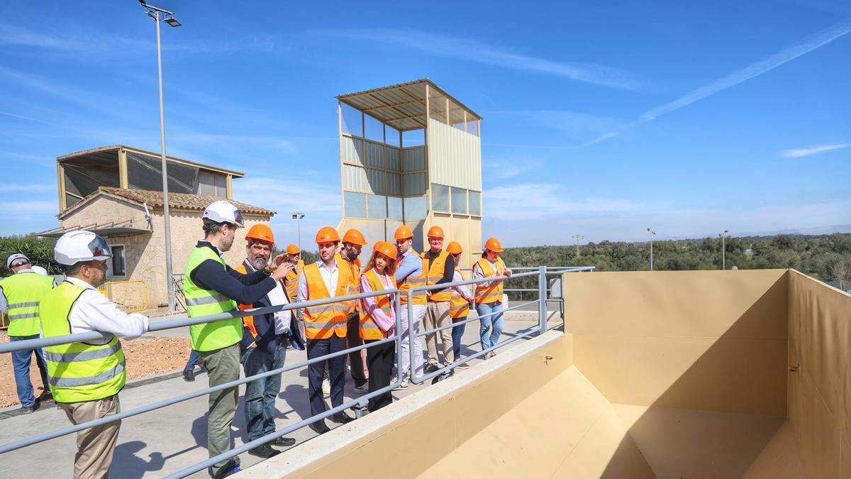 Visita a las obras de la estación de transferencia de Campos.