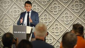 Manuel Valls durante la rueda de prensa de hoy miércoles, día 26.