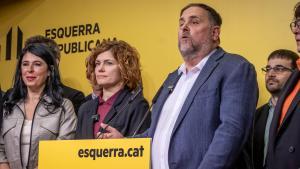Primer discurso de Oriol Junqueras tras ganar las elecciones en ERC.