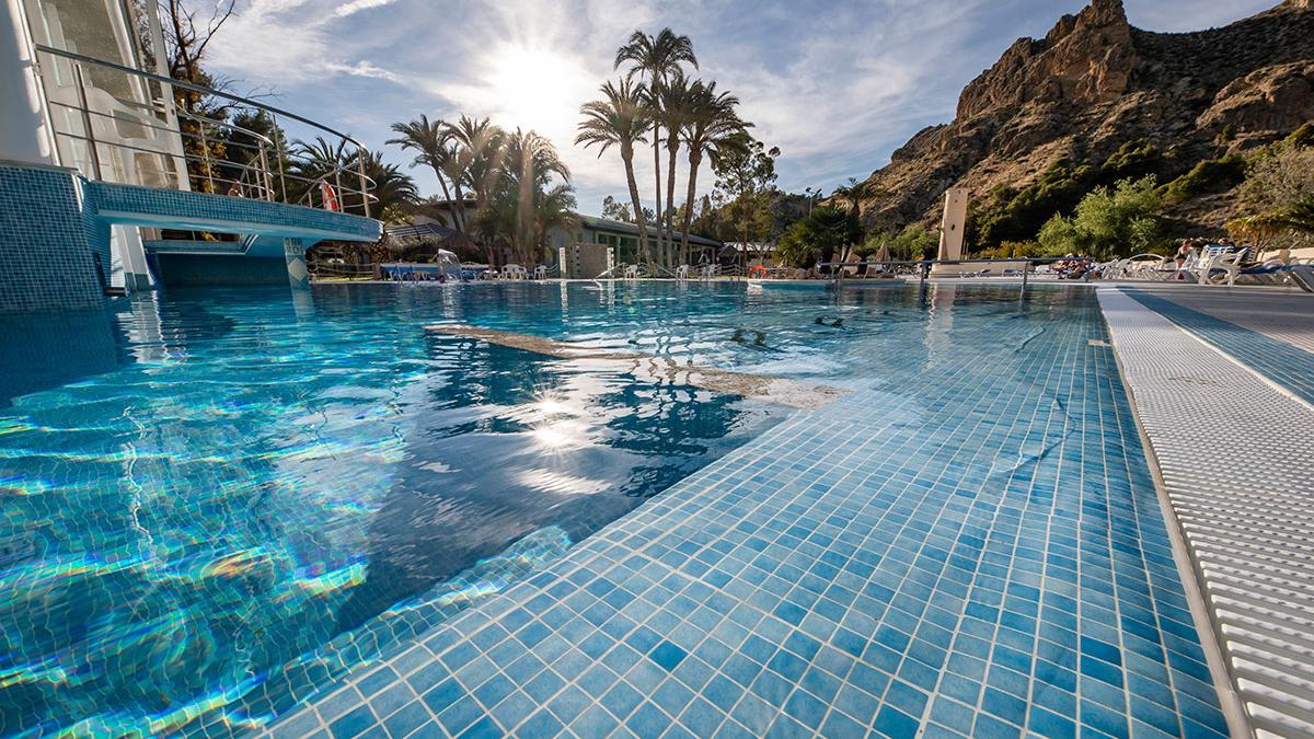 Una de las piscinas del Balneario