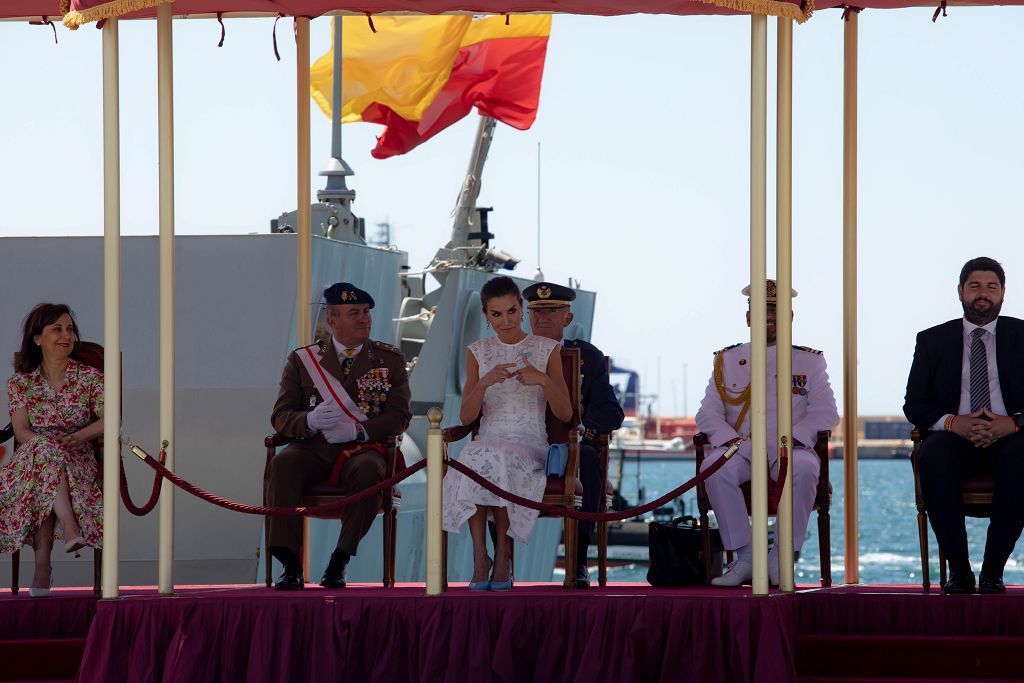 Así ha sido la visita de la reina Letizia a Cartagena