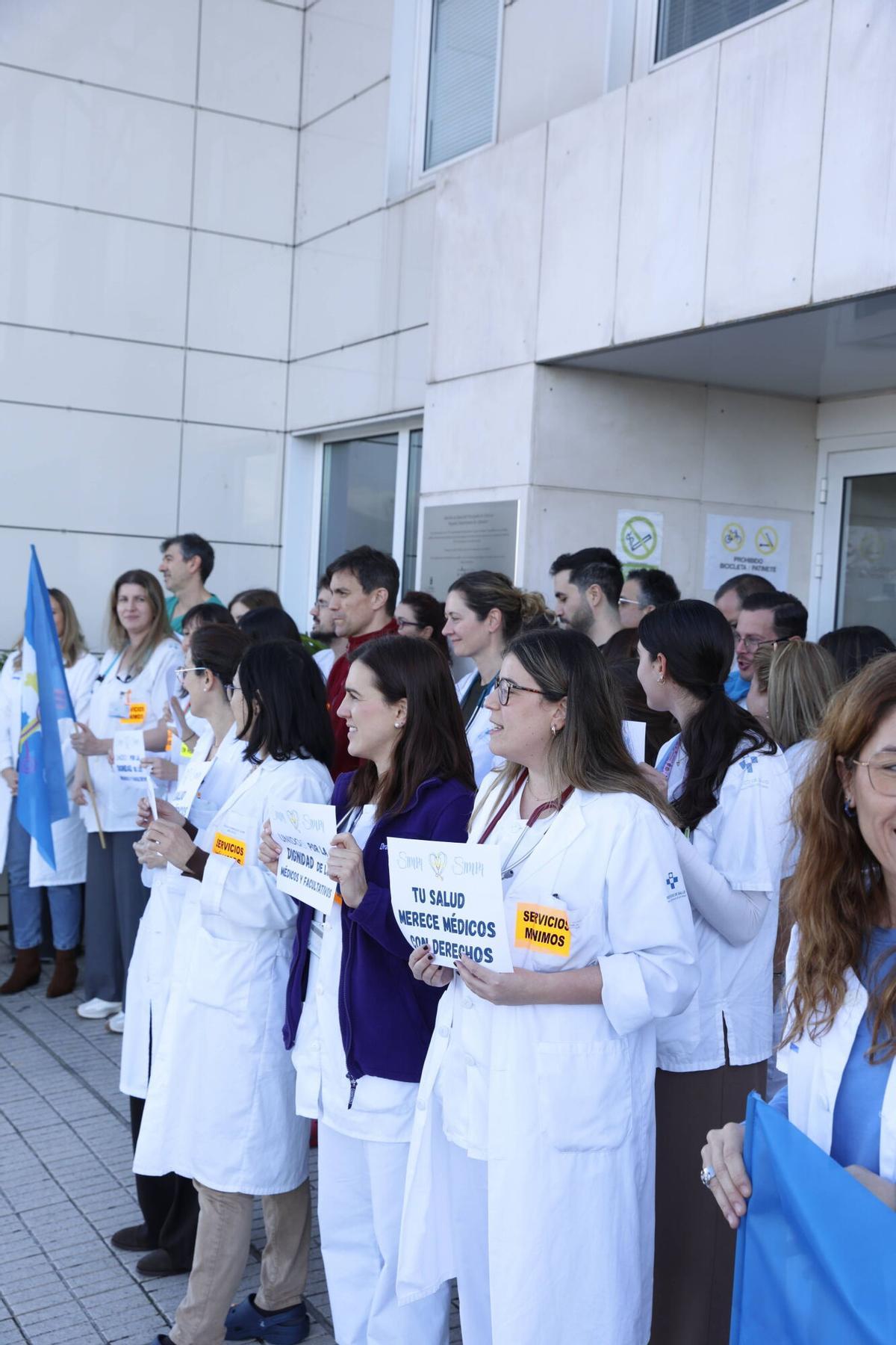 Primera jornada de huelga de médicos en Asturias
