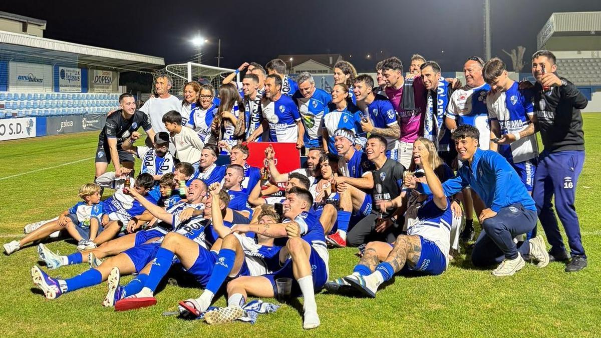 La euforia se desató en Baltar tras el pitido final.