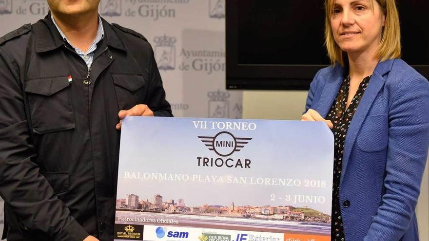 Jesús Carrillo y Patricia Riestra, en la presentación del torneo.