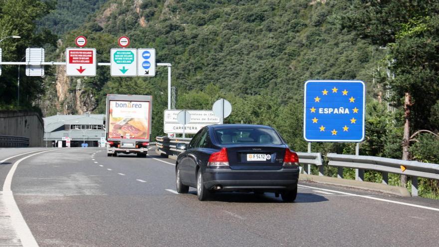 Cotxes entrant a Catalunya procedents d&#039;Andorra