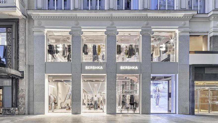 Fachada del Bershka de Gran Via Madrid.