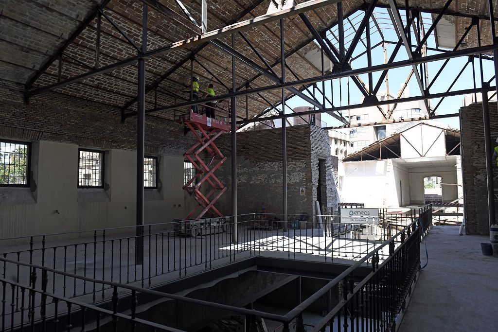 Así van las obras en la segunda fase de la Cárcel Vieja de Murcia