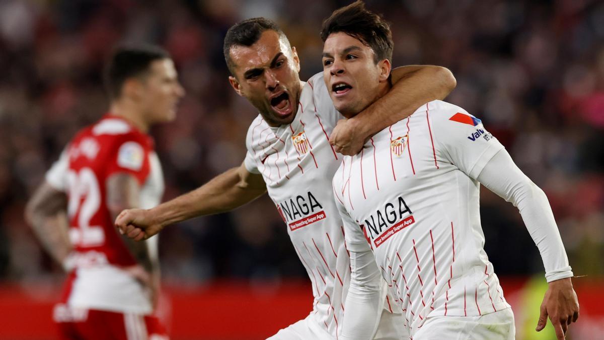 Óliver Torres el segundo del equipo andaluz ante el Celta.