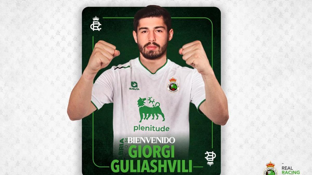 Giorgi Guliashvili, nuevo fichaje del Racing