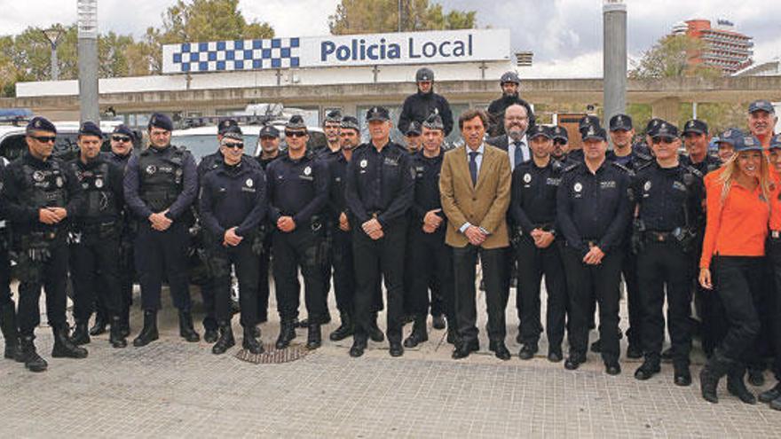 Präsentation der Polizisten für die Playa de Palma