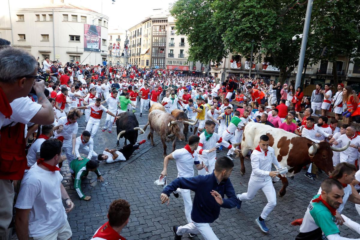 Primer encierro dels Sanfermins.