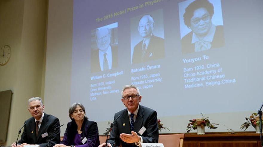 El acto en el que se ha anunciado el Nobel de Medicina.