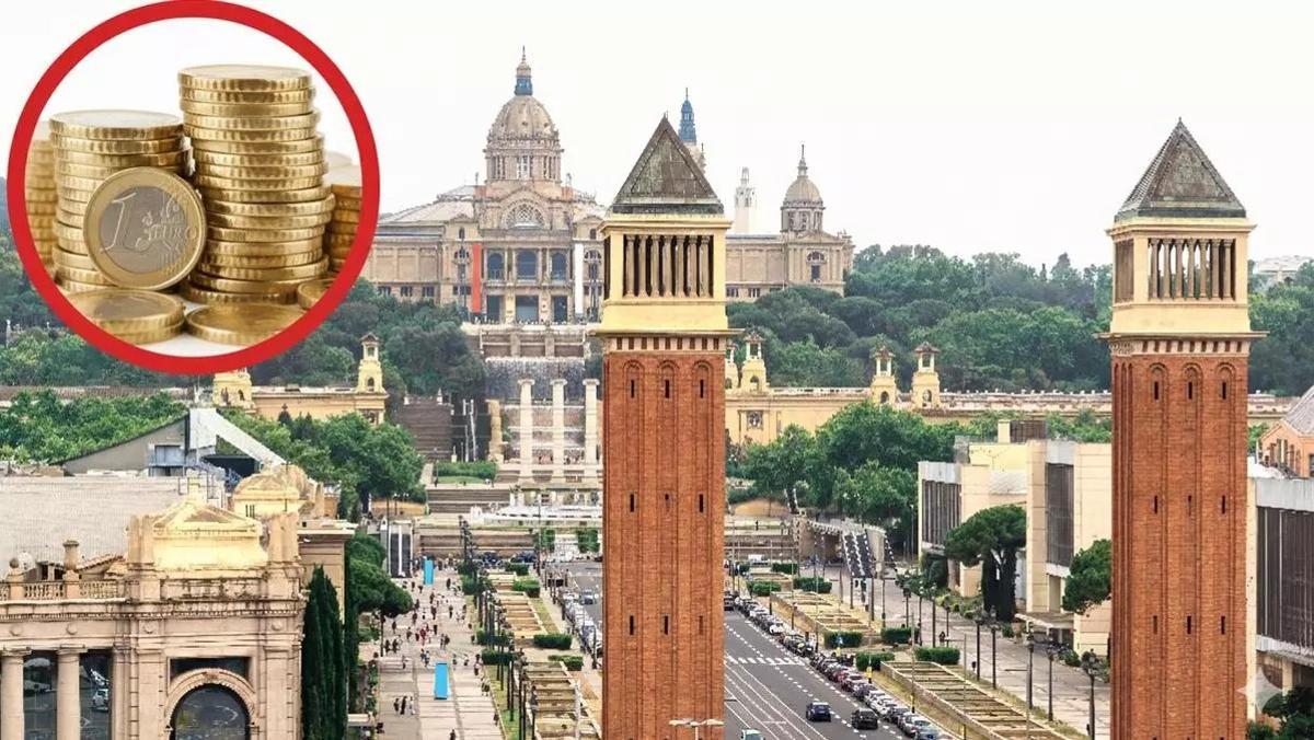 Vistes desde Plaça Espanya (Barcelona).
