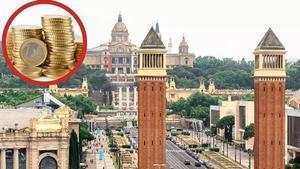 Vistes desde Plaça Espanya (Barcelona).