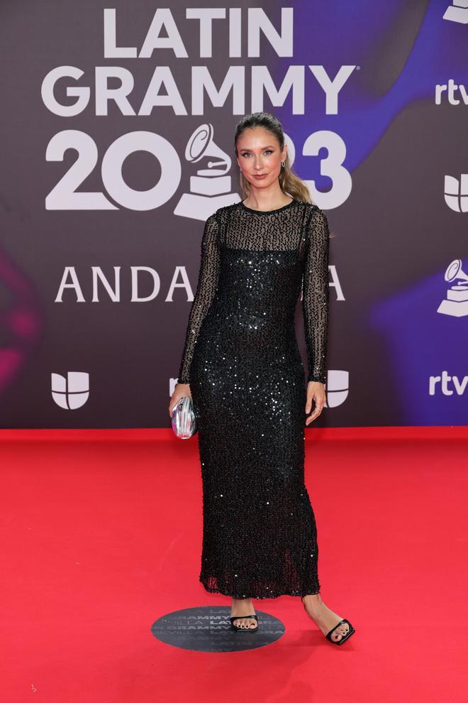Grace Villarreal, con vestido de lentejuelas de Tintoretto, en los Latin Grammy 2023