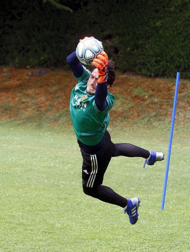 Concentración del Real Zaragoza en Boltaña