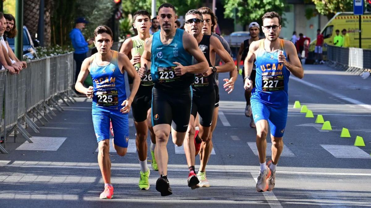Sergio López, durante una prueba en Murcia