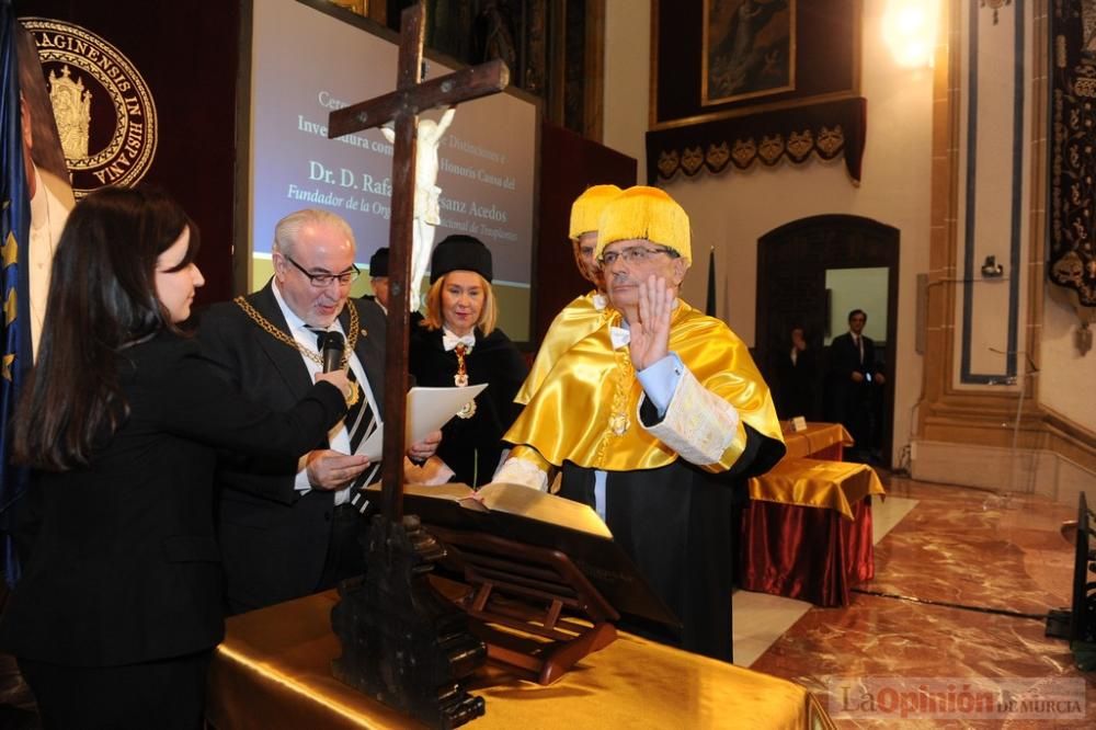 El fundador de la Organización Nacional de Trasplantes, Rafael Matesanz, es investido doctor Honoris Causa por la UCAM