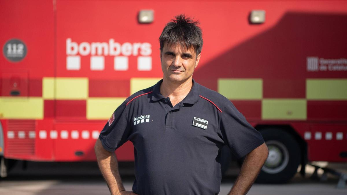 Oriol Núñez, responsable de suport a la Divisió d'Operacions de Bombers de la Generalitat