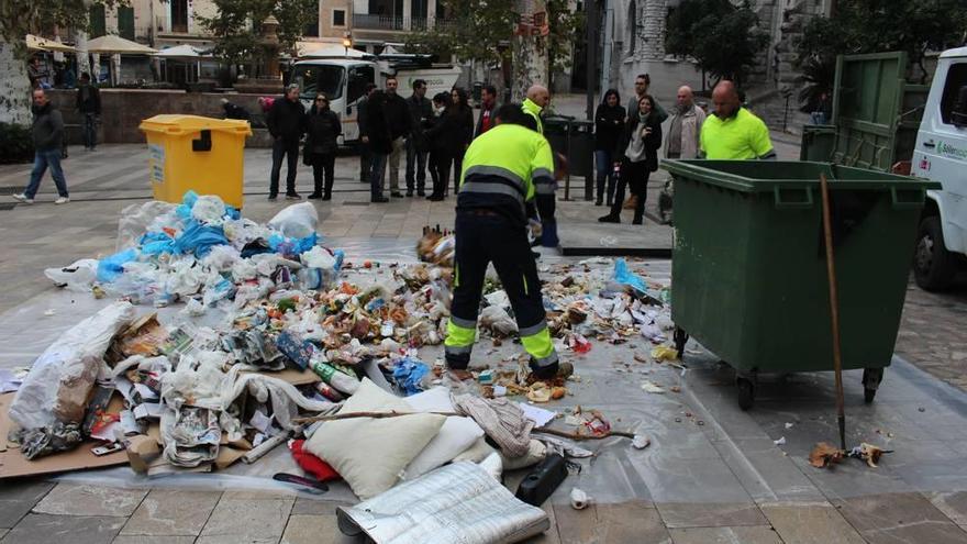 La demostración se llevó a cabo en la plaza de la Constitución.