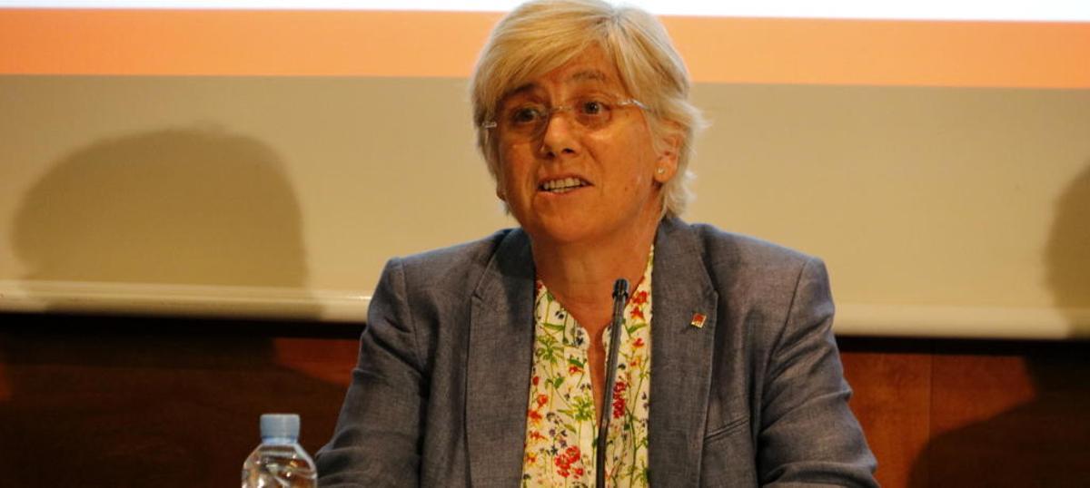 La consellera d'Ensenyament Clara Ponsatí.