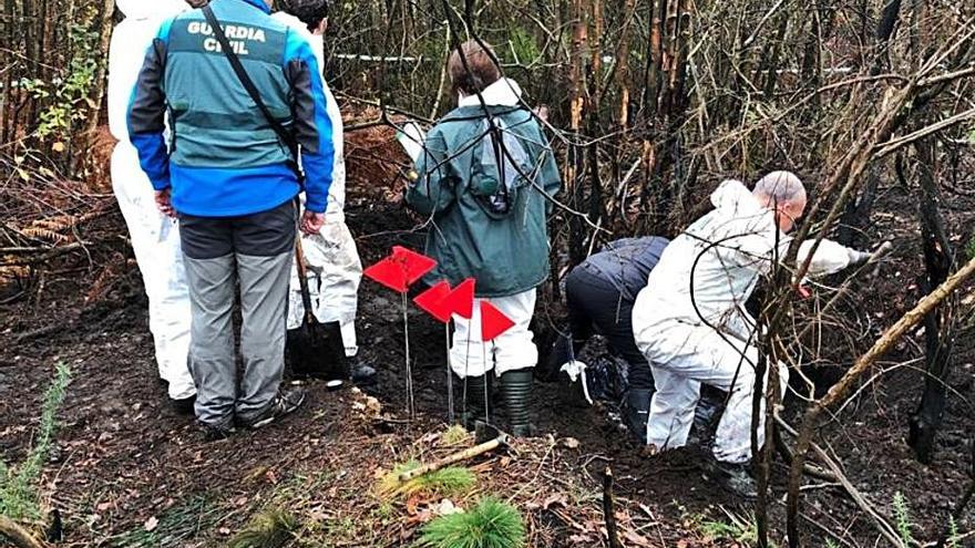 La mina de agua en la que estaba enterrada la víctima. |   // GUARDIA CIVIL