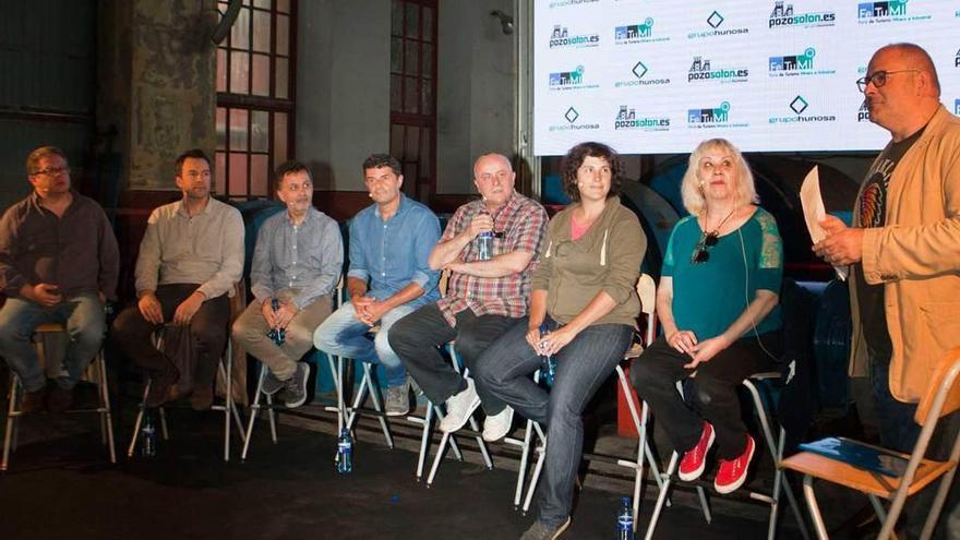 La mesa redonda sobre cine y patrimonio industrial organizada ayer en Fetumi.