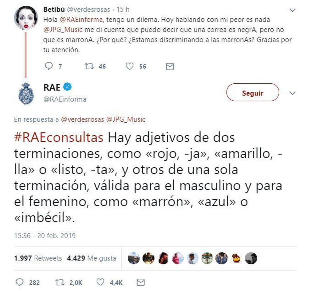 El zasca de la RAE ante una consulta con guasa
