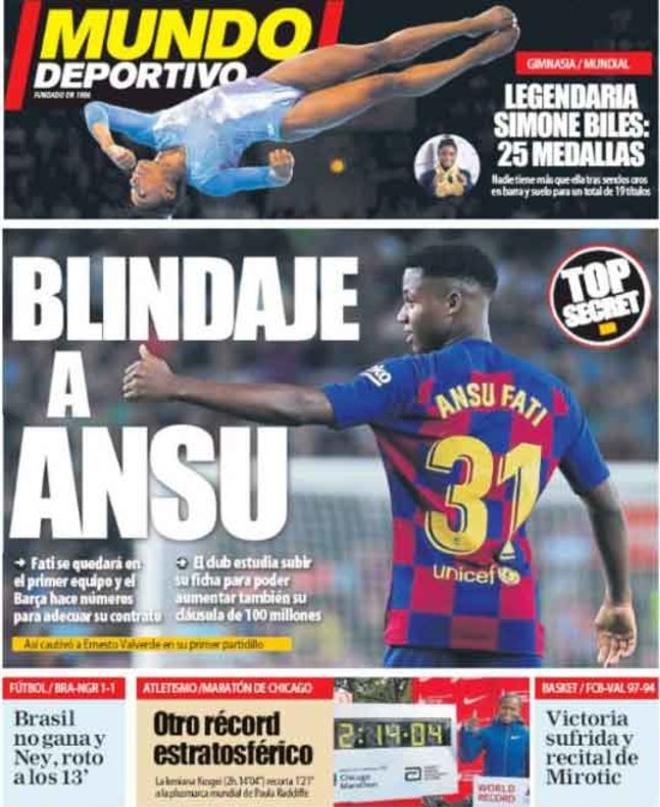 Las portadas del día en la prensa deportiva