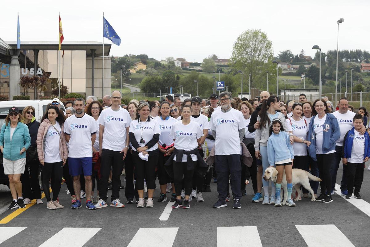 EN IMÁGENES: marcha conmemorativa del 50.º aniversario del HUSA, de Avilés EN IMÁGENES: marcha conmemorativa del 50.º aniversario del HUSA, de Avilés