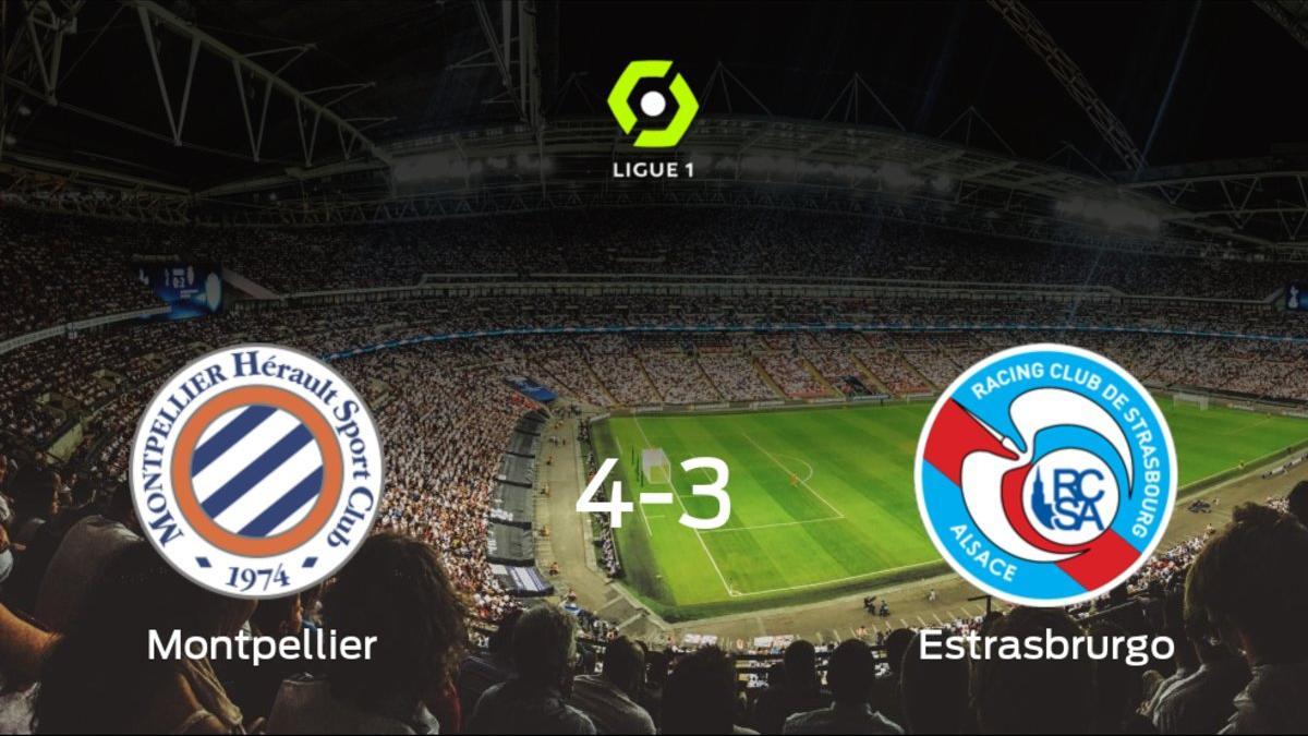 El Montpellier HSC logra la victoria frente al Racing Estrasburgo (4-3)