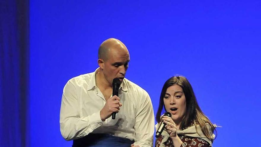 Sandra Álvarez y Fernando Entrialgo, una de las parejas finalistas en la modalidad de dialogada.