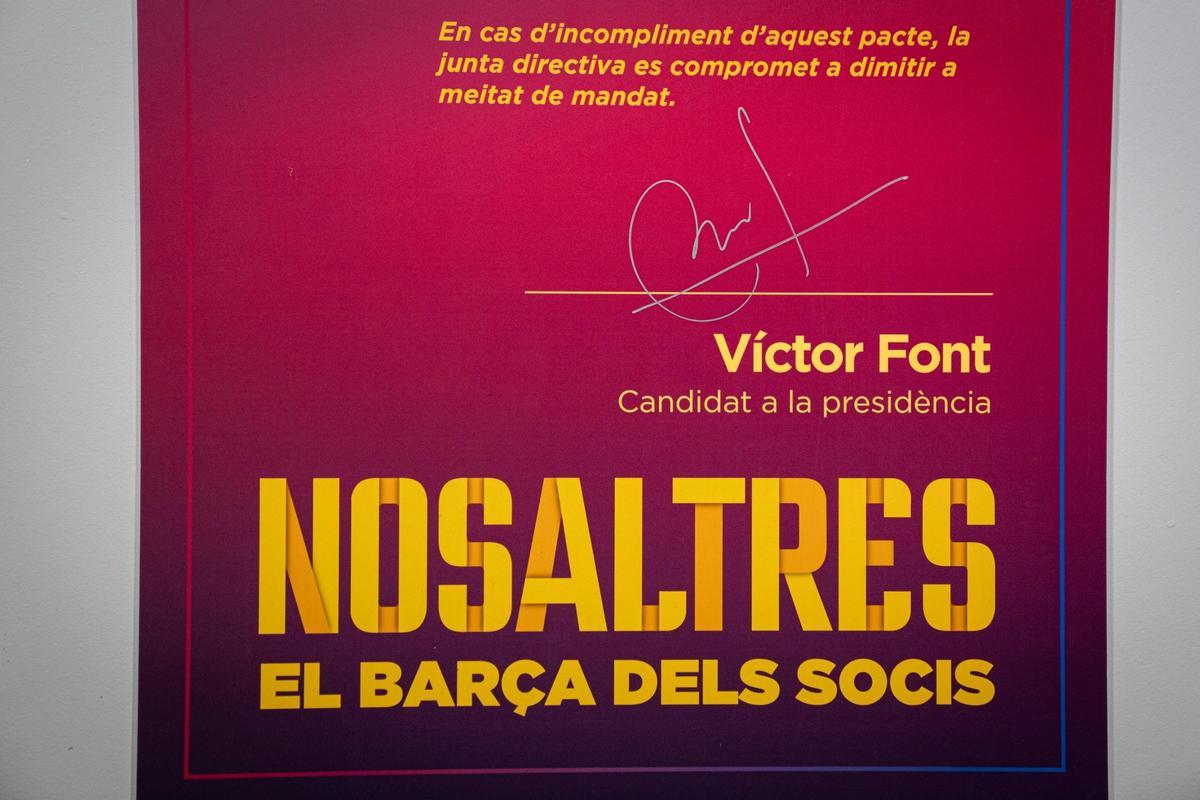 El pacto de Víctor Font con los socios del Barça