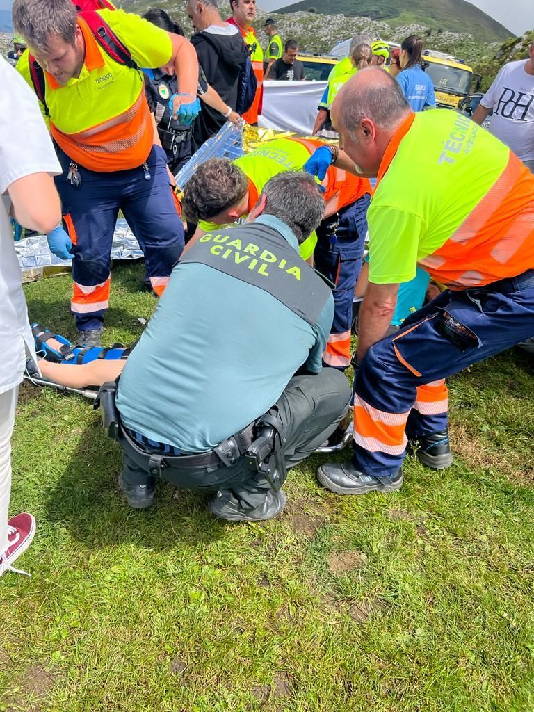 Així ha estat el rescat dels menors de l'accident de bus a Covadonga