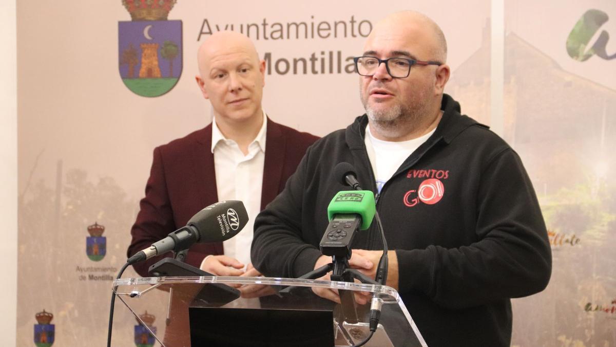 Miguel Sánchez y Daniel Ferrer en la presentación del evento.